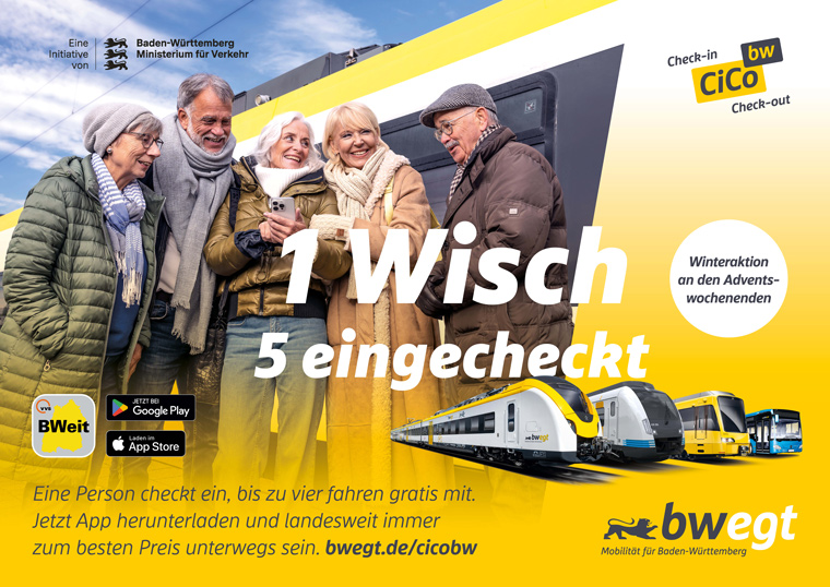 Werbemotiv Das Jugendticket BW genau deins